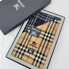 Burberryノバチェック柄 ハンカチ ベージュ グレー 2枚セット