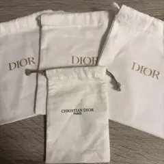 Dior ホワイト巾着4個セット