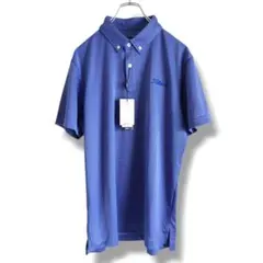 【新品】タイトリスト ポロシャツ L 半袖 ゴルフウェア ブルー メンズ