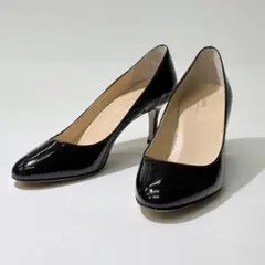 CORSO ROMA 9 エナメルパンプス ブラック　38のサムネイル