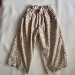 アプレレクール　ドット柄 ワイドパンツ　110cmのサムネイル