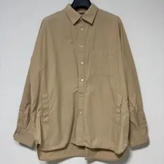 YOKO SAKAMOTO リネンコットン シャツジャケット ベージュ Mのサムネイル