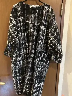 fifth チェック柄 ロングカーディガン