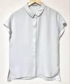 Theory luxe セオリーリュクス ライトシルバーブラウス