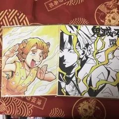 鬼滅の刃　コラボDINING複製ミニ色紙　我妻善逸