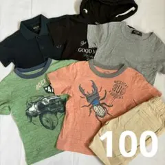 男の子100 まとめセット半袖Tシャツ