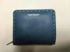 Hush Puppies セルボ　二つ折り財布 青　柔らかい革