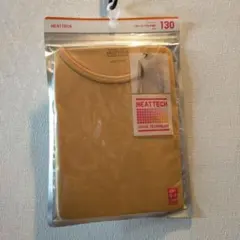 ユニクロ HEATTECH アンダーシャツ 130 イエロー