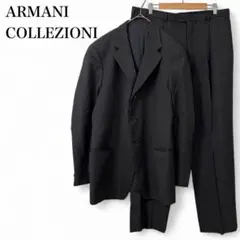 【アルマーニ】 スーツ ジャケット パンツ 長袖 セット メンズ ブラック