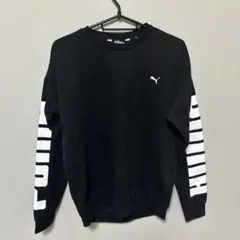 PUMA プーマ ブラック　裏起毛　トレーナー　スウェット XL