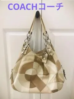 ◆COACHコーチ◆パッチワーク風のデザインが素敵なショルダーバッグ◆