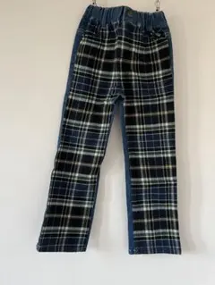 ☆petit main☆チェック柄ロングパンツ110cm