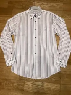 BURBERRY BLACK LABEL 長袖シャツ ストライプ　Lサイズ