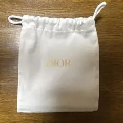 Dior ミニ巾着袋　ポーチ ホワイト