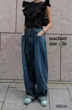 MACHATT ワンウォッシュデニム 38サイズ - メルカリ