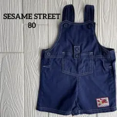Sesame Streetセサミストリート オーバーオール ネイビー 80のサムネイル