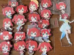 Aqours ラブライブサンシャイン 黒澤ルビィ アクスタ ラバスト セット