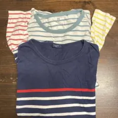 ストライプ柄 長袖Tシャツ２枚セット160センチ　UNIQLO GRAZOS
