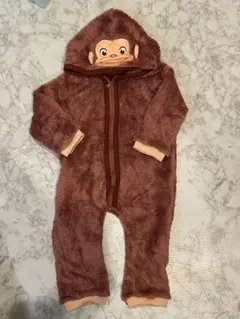 おさるのジョージ　フリース着ぐるみ 90 ハロウィンコスプレ