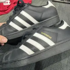 adidas Superstar ブラック/ホワイト23cm
