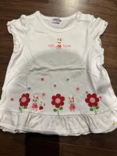 ミキハウス ウサギ刺繍 Tシャツ