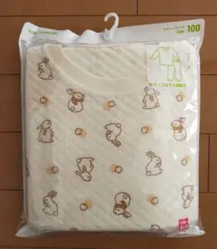 ユニクロ パジャマ 100 新品未使用 ウサギ柄