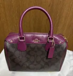 COACH ローアン サッチェル シグネチャー ハンド バッグ