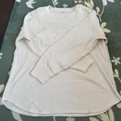 UNIQLO ワッフルクルーネックM 長袖Tシャツ