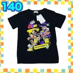 新品 140cm スプラトゥーン3 Tシャツ 男の子 ブラック 黒 ガチバトル1のサムネイル