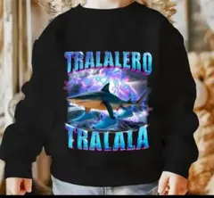 イタリアンブレインロッド　裏起毛トレーナー　黒　110cm