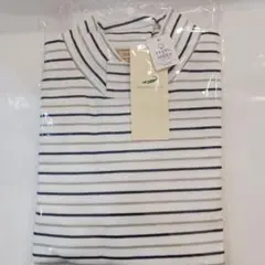 CROCODILE ボーダーハイネックカットソー M
