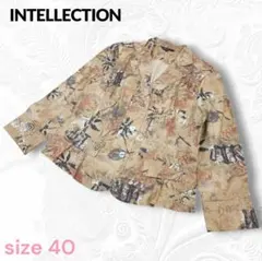 INTELLECTION 総柄 シャツジャケット ベージュ サイズ40 長袖のサムネイル