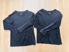 黒 長袖カットソー 120cm 2枚セット