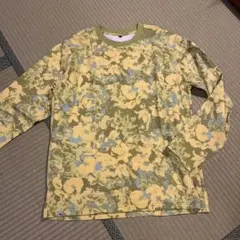 ワークマンコットンプリント長袖TシャツイエローLのサムネイル