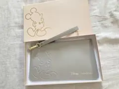 Disney PANDORA ミッキーマウス クラッチバッグ グレー