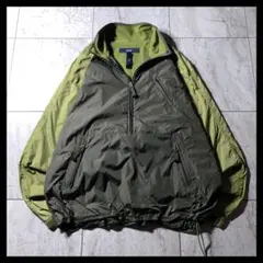 00s OLDGAP ハーフジップアノラック ナイロンプルオーバー ドローコード
