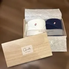 【箱不要お値引きあり】今治タオル　フェイスタオルセット　紺白