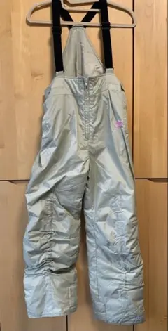 子ども用スキーウェア グレー オーバーオール