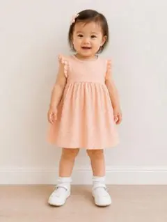 ZARA ベビー 花柄ワンピース 80cm ピンクのサムネイル