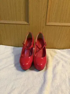 Newlyme ストラップパンプス レッドのサムネイル