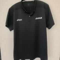 asics JAPAN ポロシャツ 黒