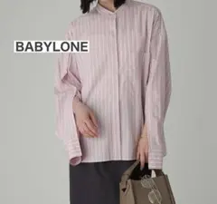 BABYLONE バビロン　バンドカラーデザインシャツ　2025 ストライプのサムネイル