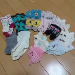 キッズ靴下 10足セット 多色 デザイン