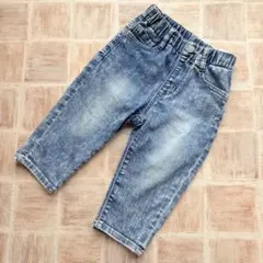 しまむらケミカルウォッシュ ストレッチデニムパンツ 90