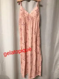 新品紙タグ付き gelatopiqué ジェラートピケ ロングキャミワンピ