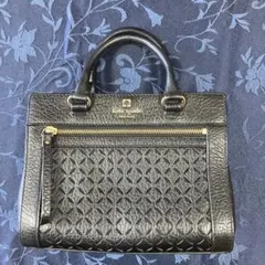 美品　kate spade 黒レザー ショルダーバッグ