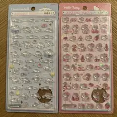 【正規品】ハローキティー、シナモンロール　ボンボンドロップシールミニ　2枚セット