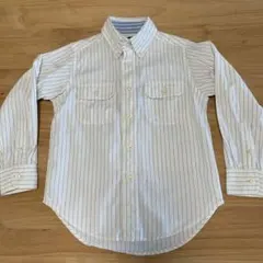 RALPH LAUREN オフホワイト　ストライプシャツ 110
