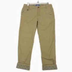ロゴ　バーバリー　シンチバック　２WAY　パンツ　綿パン　ノバチェック　38　M