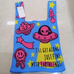 D.KELLY ニットバッグ 宇宙柄 ★新品★